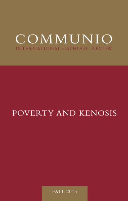 Cover of Communio, Fall 2015, Vol. 42, No. 3