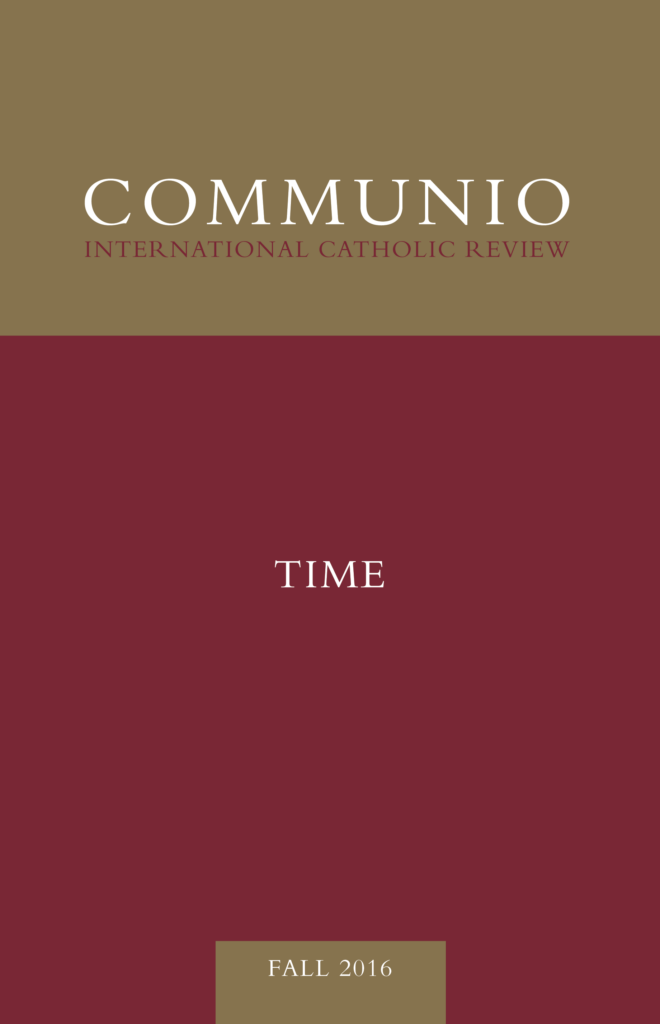 Cover of Communio, Fall 2016, Vol. 43, No. 3