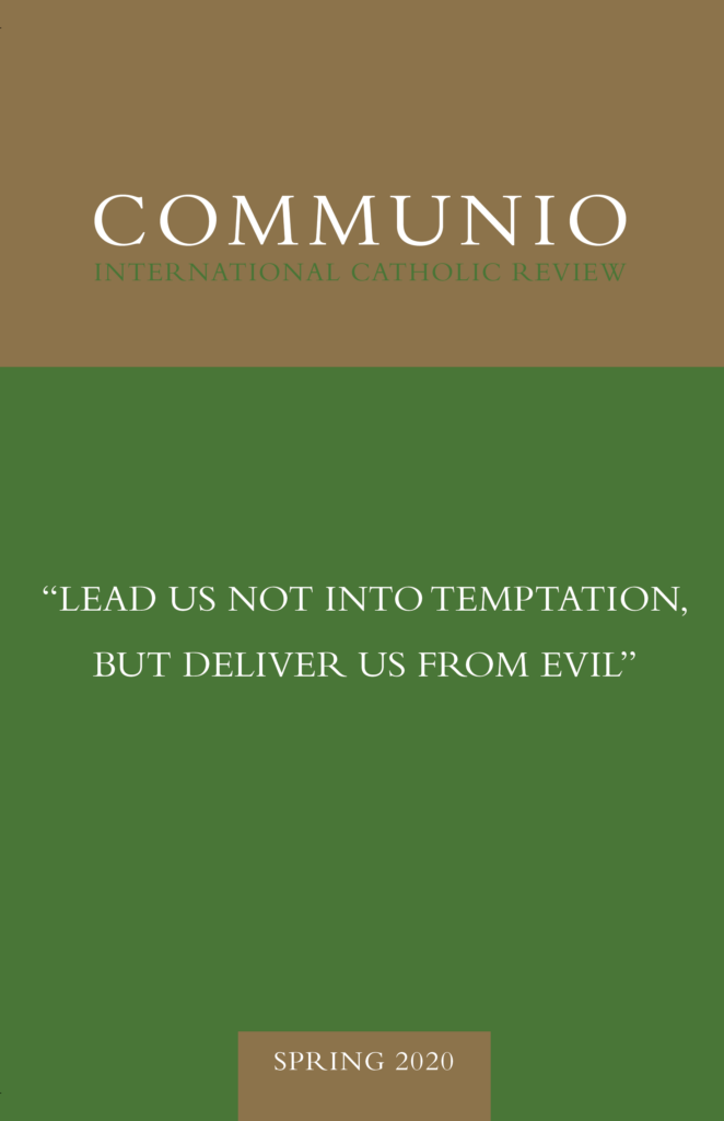 Cover of Communio, Spring 2020, Vol. 47, No. 1