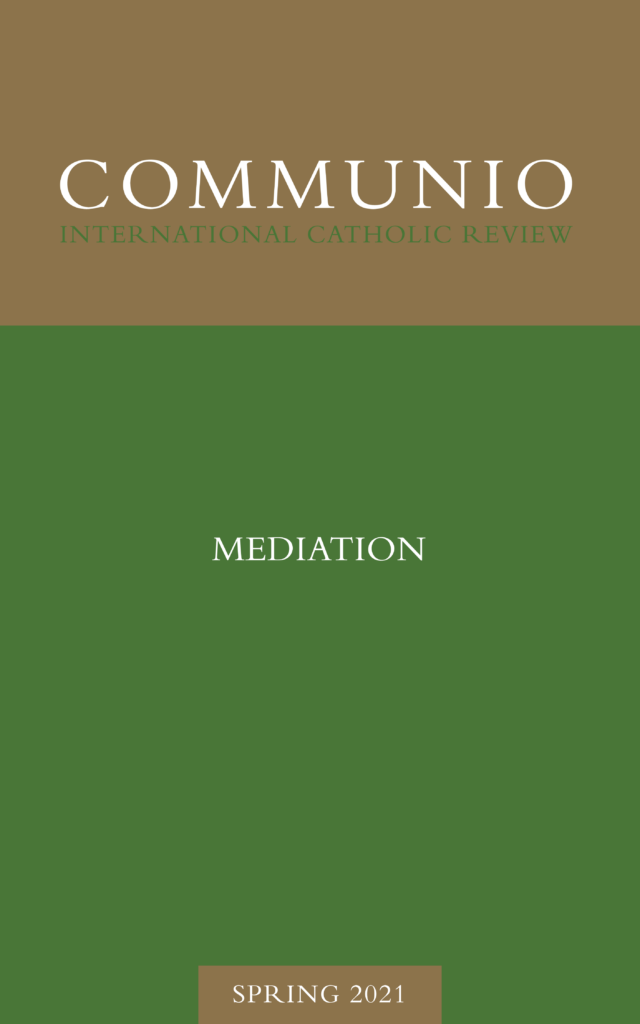 Cover of Communio, Spring 2021, Vol. 48, No. 1