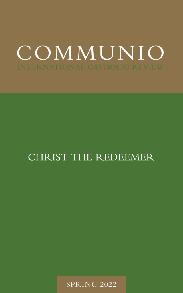 Cover of Communio, Spring 2022, Vol. 49, No. 1