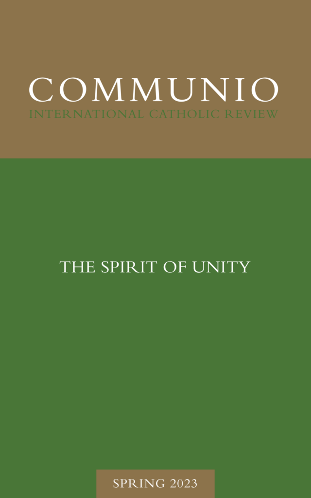 Cover of Communio, Spring 2023, Vol. 50, No. 1