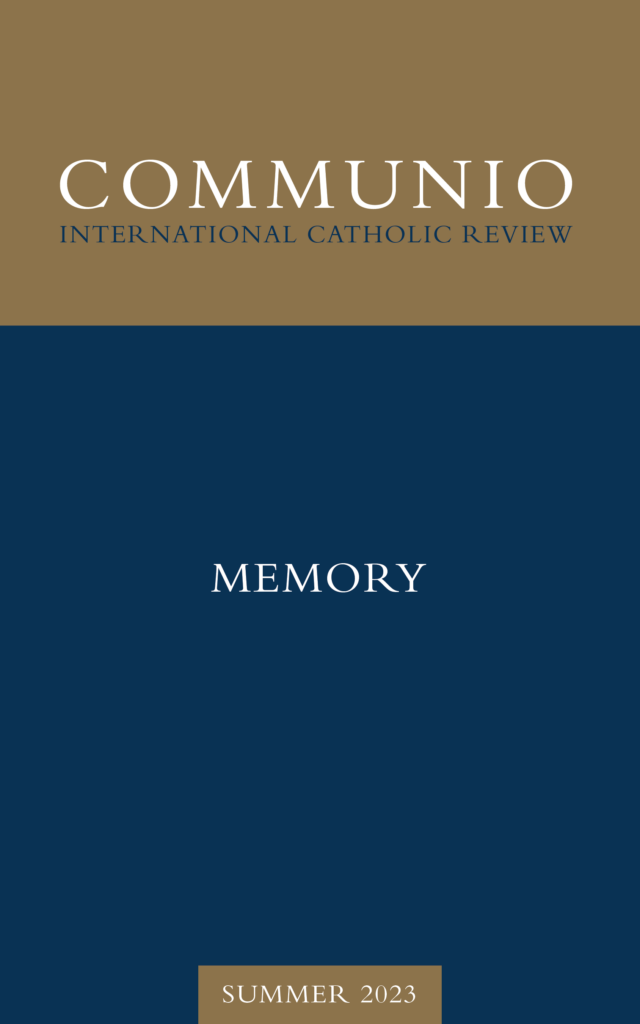 Cover of Communio, Summer 2023, Vol. 50, No. 2
