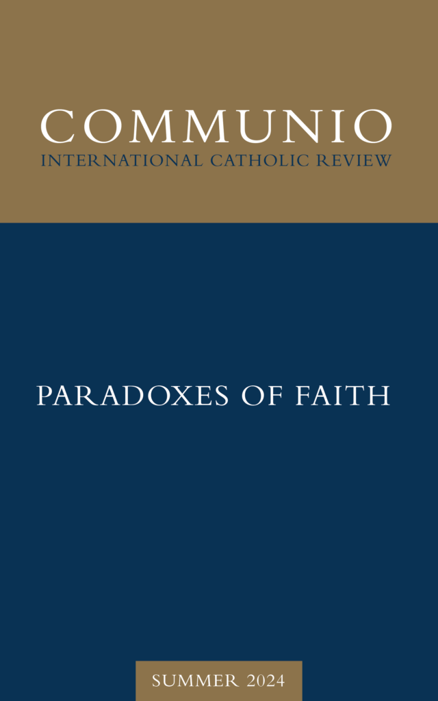 Cover of Communio, Summer 2024, Vol. 51, No. 2