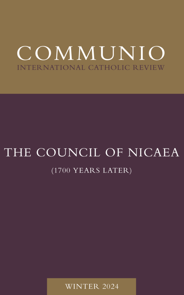 Cover of Communio, Winter 2024, Vol. 51, No. 4