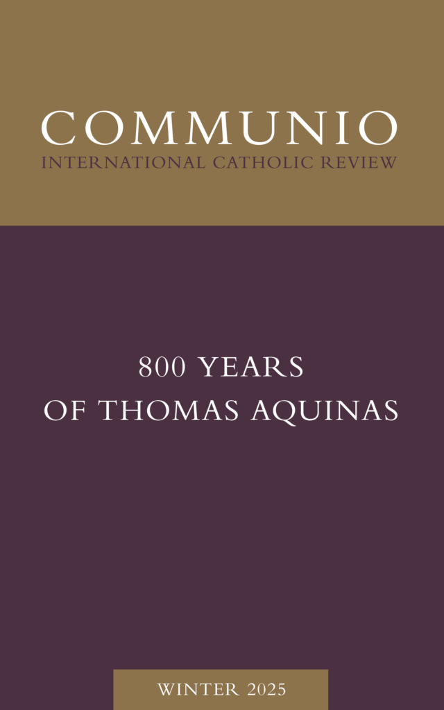 Cover of Communio, Winter 2025, Vol. 52, No. 4