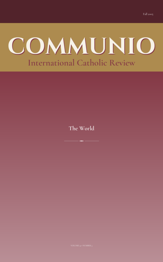 Fall 2005 recreated cover